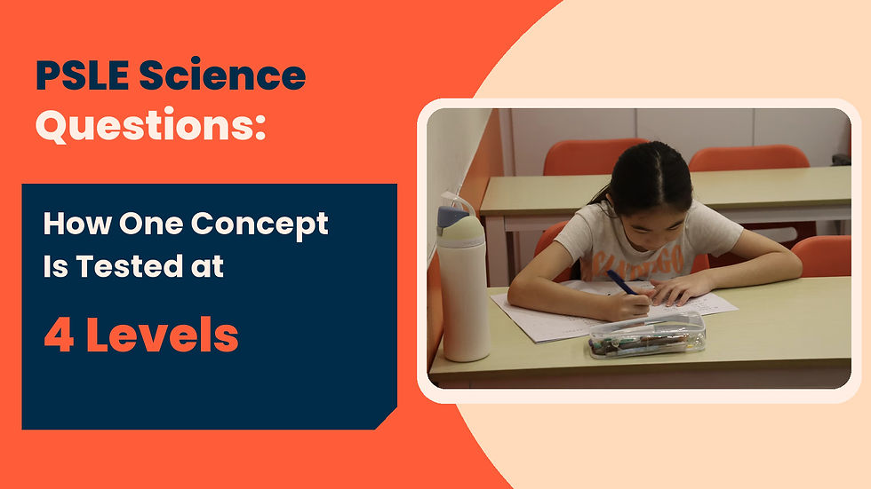 PSLE Science Questions: How One Concept Is Tested at 4 Levels