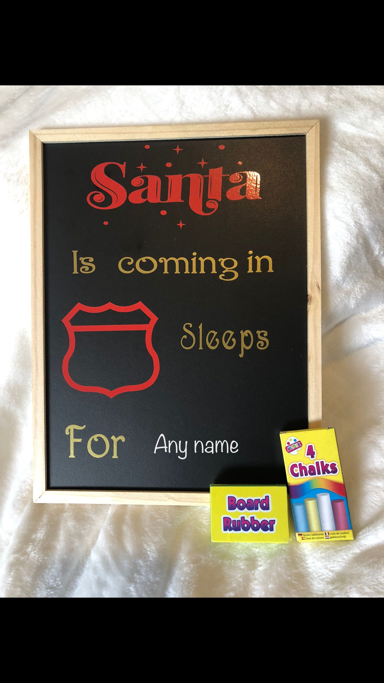 Christmas countdown board