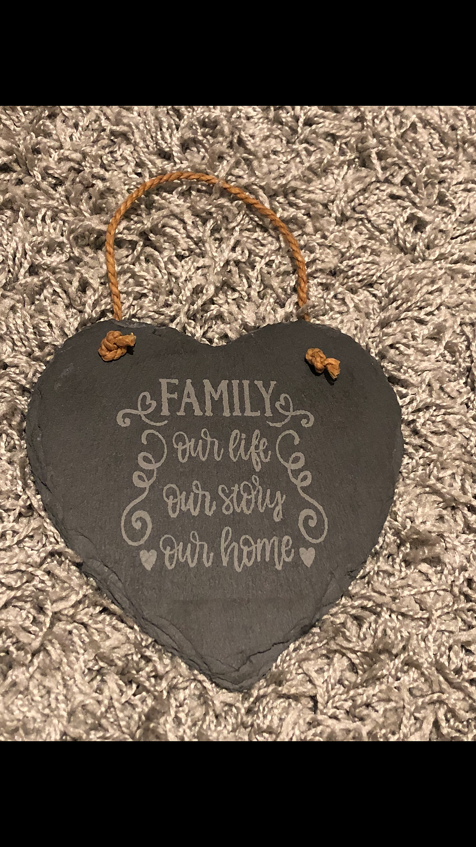 ‘Family’ slate plaque