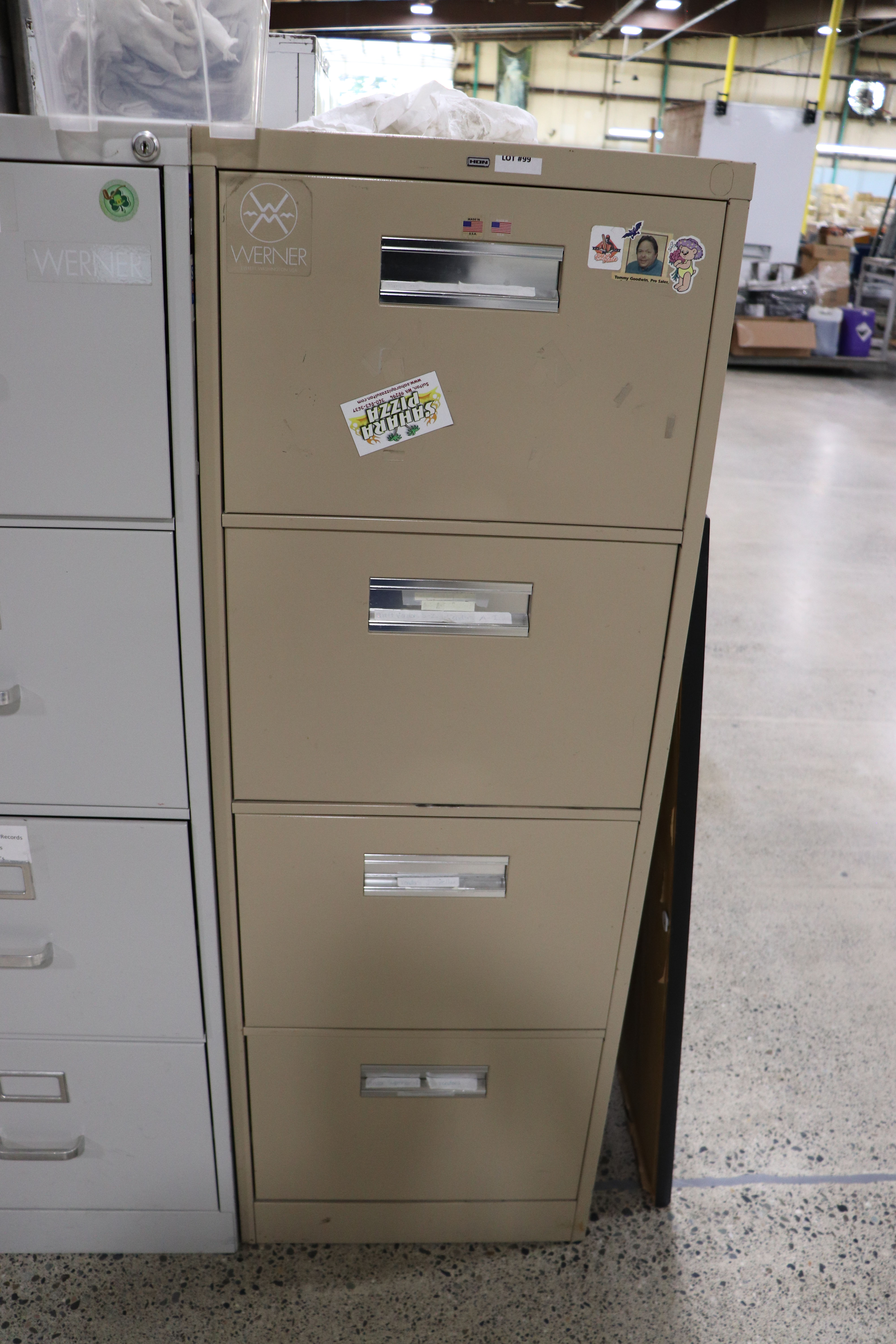 Tan Filing Cabinet