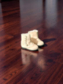 Victorian Button Boots in Cream for Ruby Red Fashion Dolls