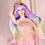 Thumbnail: Wig Size 8" Style Name: COLORTASTIC Sasha in Rainbow Fantasy Ombre Dyed Wig