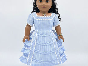 Issue 10 - Civil War / Victorian Collaboration - The Summer Stripe 1860s Dress by A Stitch in Time's Line