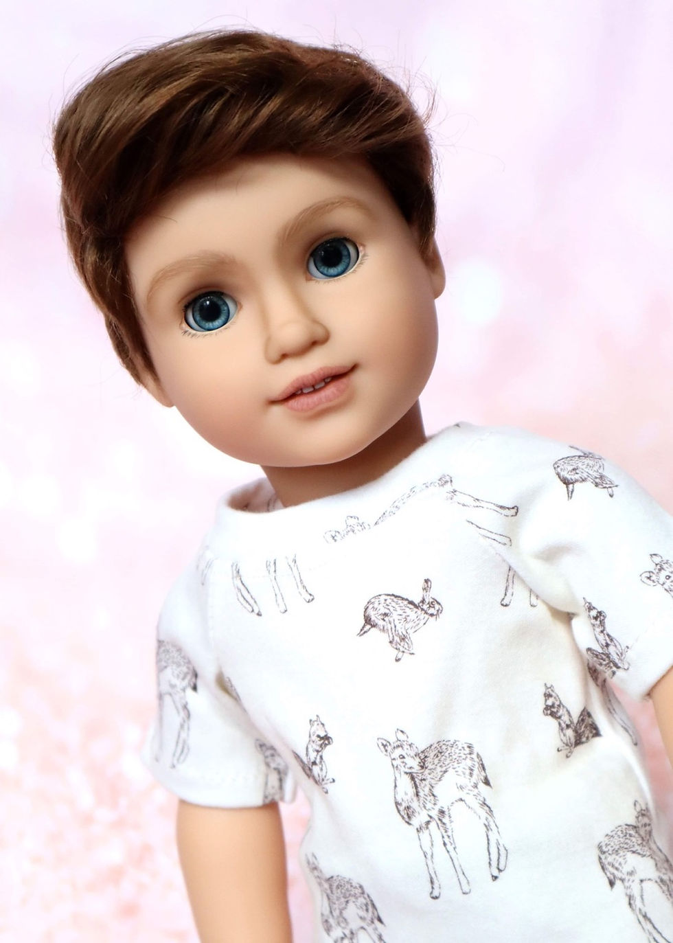 Thumbnail: Edward Wig in Light Brown 11-12” for 18 inch Doll Brands