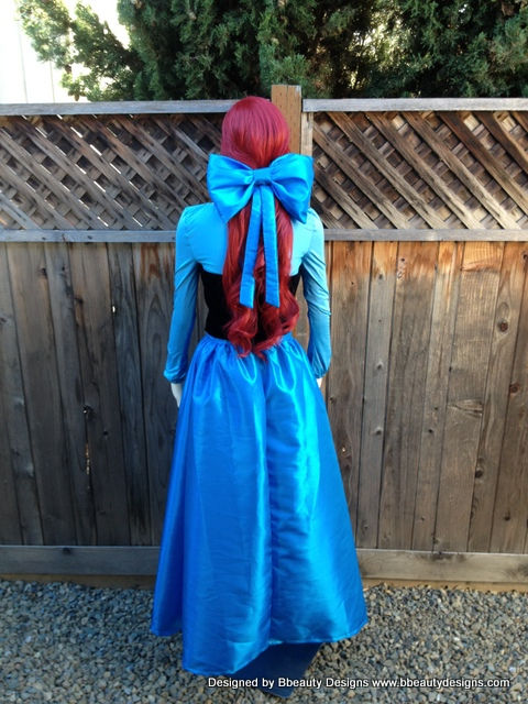 Thumbnail: Ariel Kiss the Girl in Taffeta with Bow Costume(B)