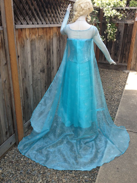 Thumbnail: Elsa Frozen Glitterized Version H Adult Costume