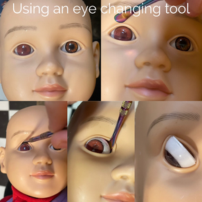 Changing Eyes on a 23" My Twinn Doll