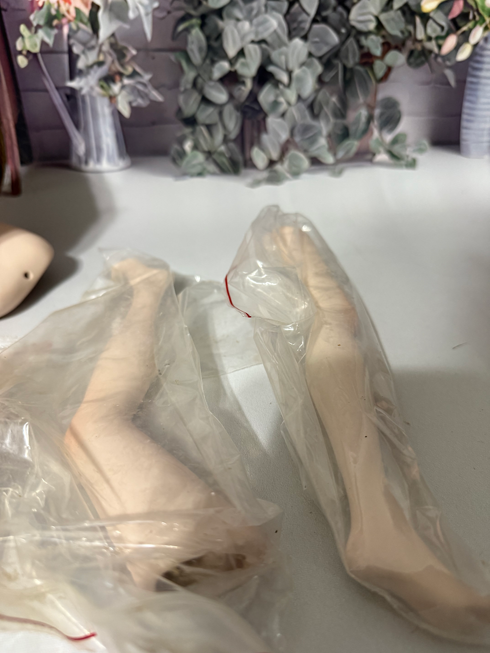 Thumbnail: Antique Bisque Woman Kit #2 for Doll Making or DIY