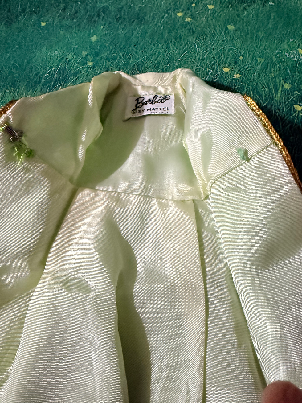 Thumbnail: CTB Vintage Barbie HTF #1488 Lime Green Mod Velvet Venture Coat 1960’s Outfit 
