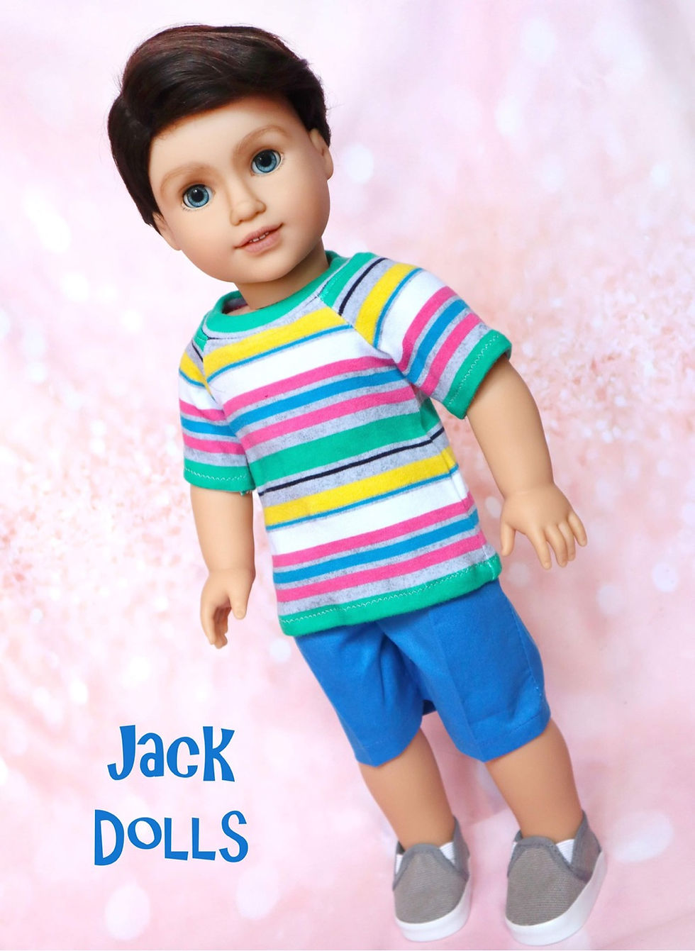Thumbnail: Edward Wig in Dark Brown 11-12” for 18 Inch Doll Brands