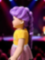 Thumbnail: Rumi in Popstar Purple SP Wig Size 11-12” for 18" Branded Dolls