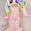 Thumbnail: Wig Size 8" Style Name: COLORTASTIC Sasha in Rainbow Fantasy Ombre Dyed Wig