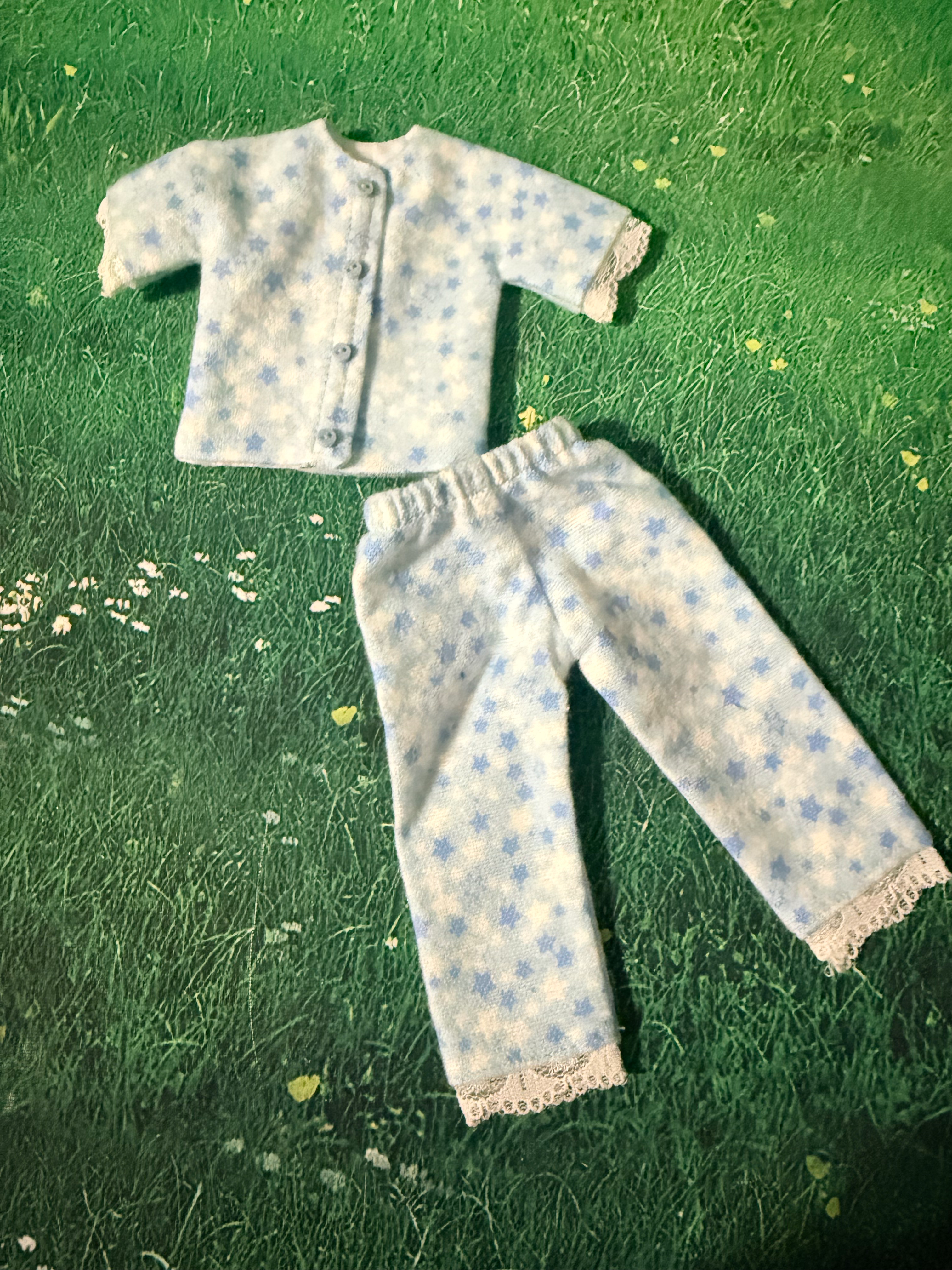 Bedtime Stars PJs Outfit Clothes for 7.5” Riley Tagged Helen Kish Dolls