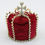 Thumbnail: Doll Crown - Red Velvet Jeweled King Crown Full Size for American Girl 18" Dolls