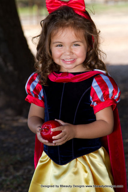Thumbnail: Snow White Girls Storybook Costume Dress with Cape