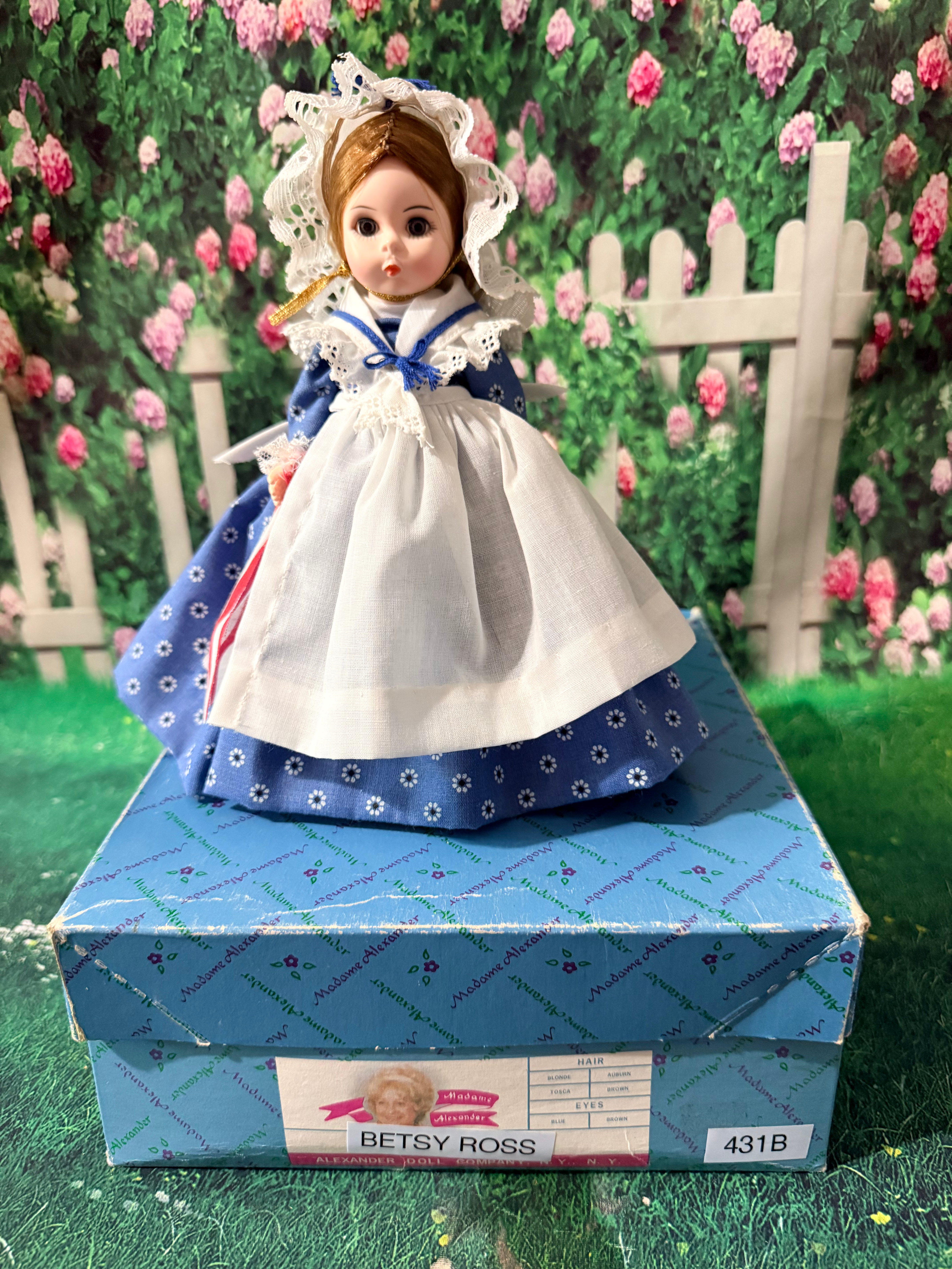 Adopt me: Madame Alexander 8” Betsy Ross  Doll #431B Patriotic Doll