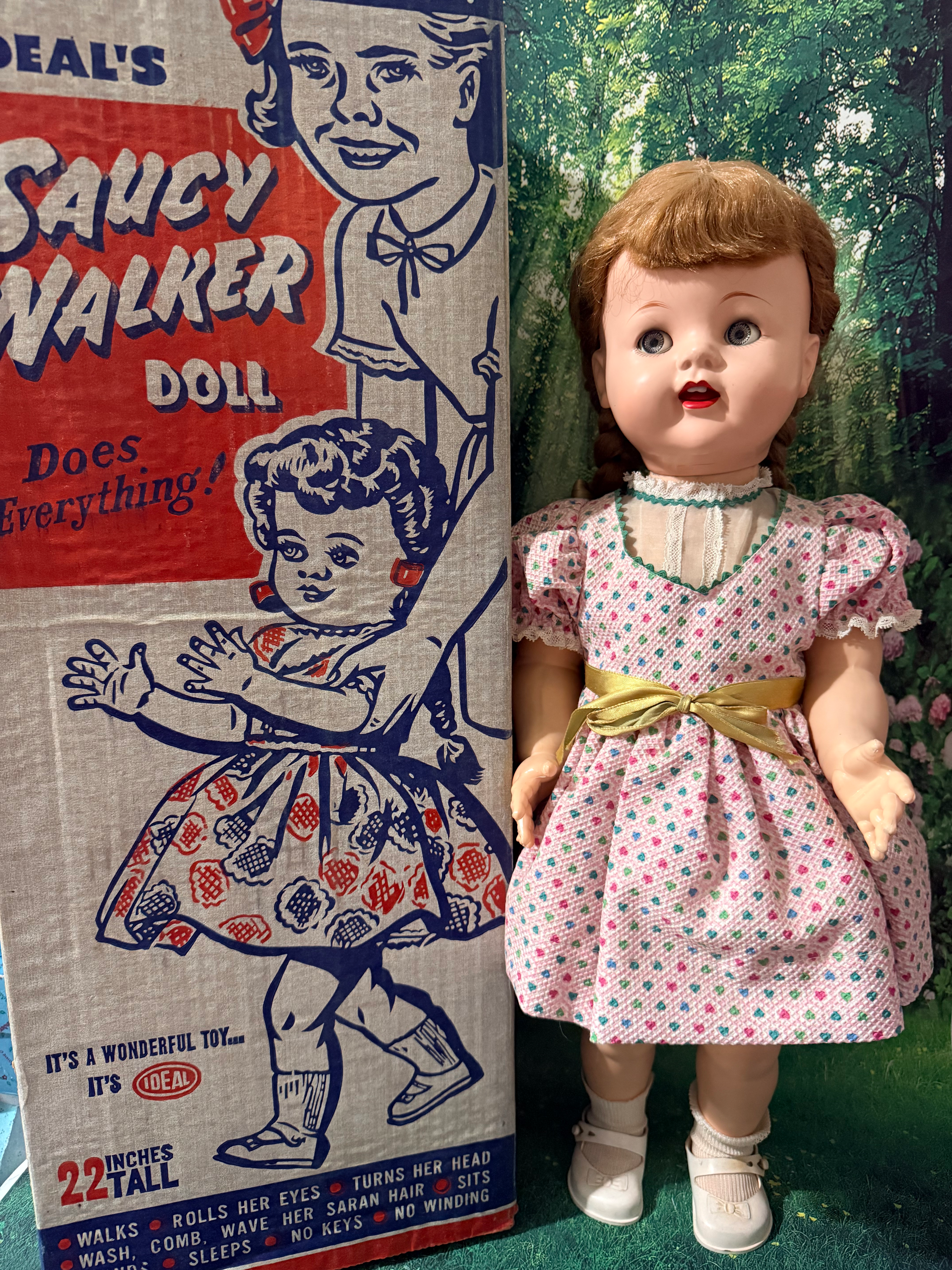 Adopt Me: Ideal 1950’s Saucy Walker 22” Flirty Eyes with Box