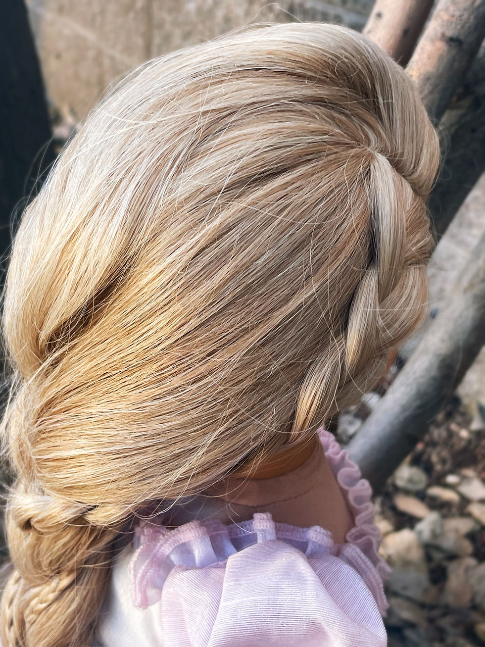 Thumbnail: Rapunzel in Sunshine Blonde Size 13-14" Wig for My Twinn Dolls