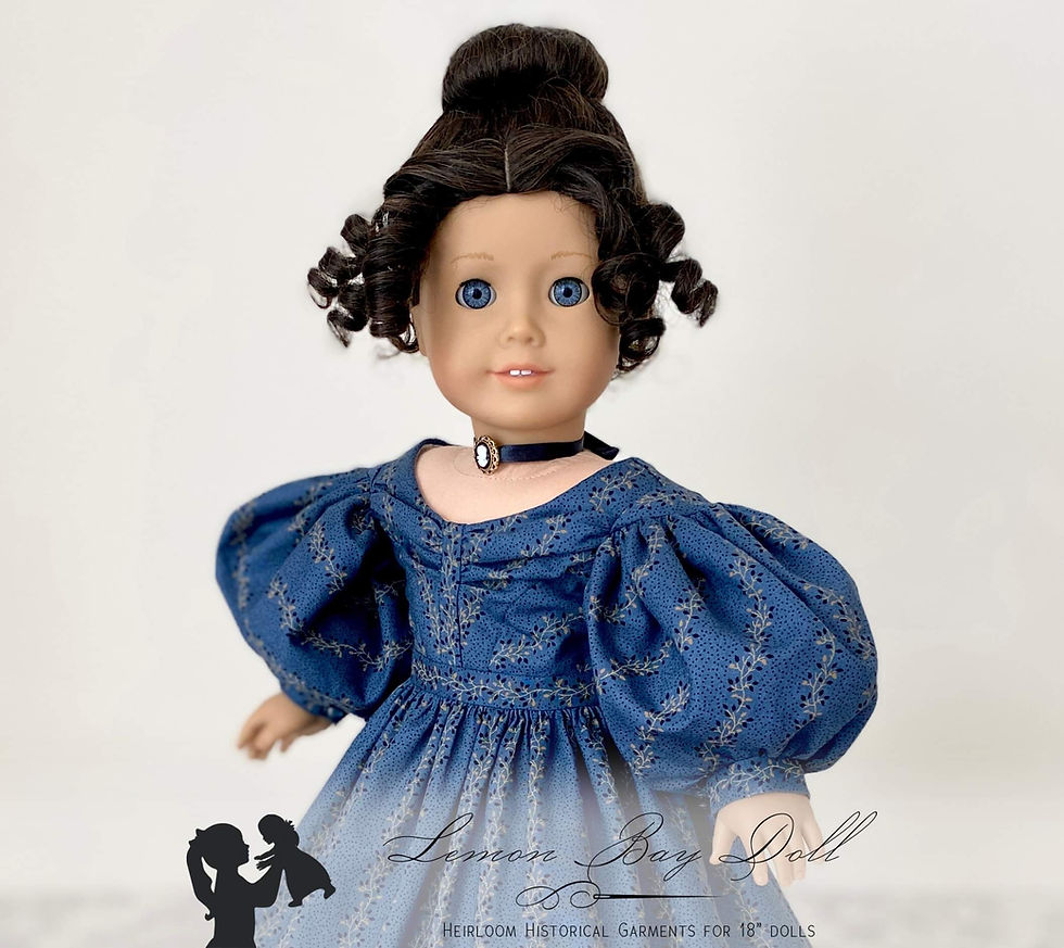 Thumbnail: Premium Historical Jane Wig 11-12” for 18 Inch Dolls