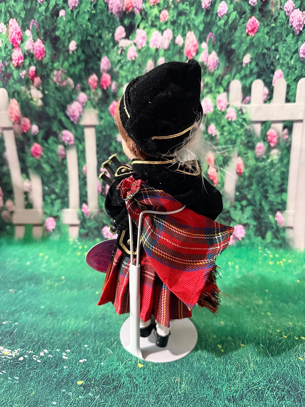 Thumbnail: Adopt Me:  9” Vintage Scottish Piper Bisque Doll