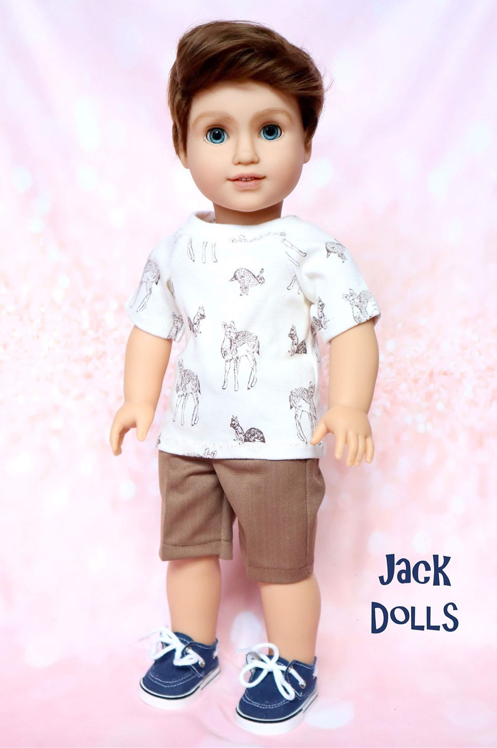 Thumbnail: Edward Wig in Light Brown 11-12” for 18 inch Doll Brands