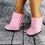 Thumbnail: Light Pink Fringe Boots Shoes for American Girl and 18” Dolls