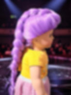 Thumbnail: Rumi in Popstar Purple SP Wig Size 11-12” for 18" Branded Dolls