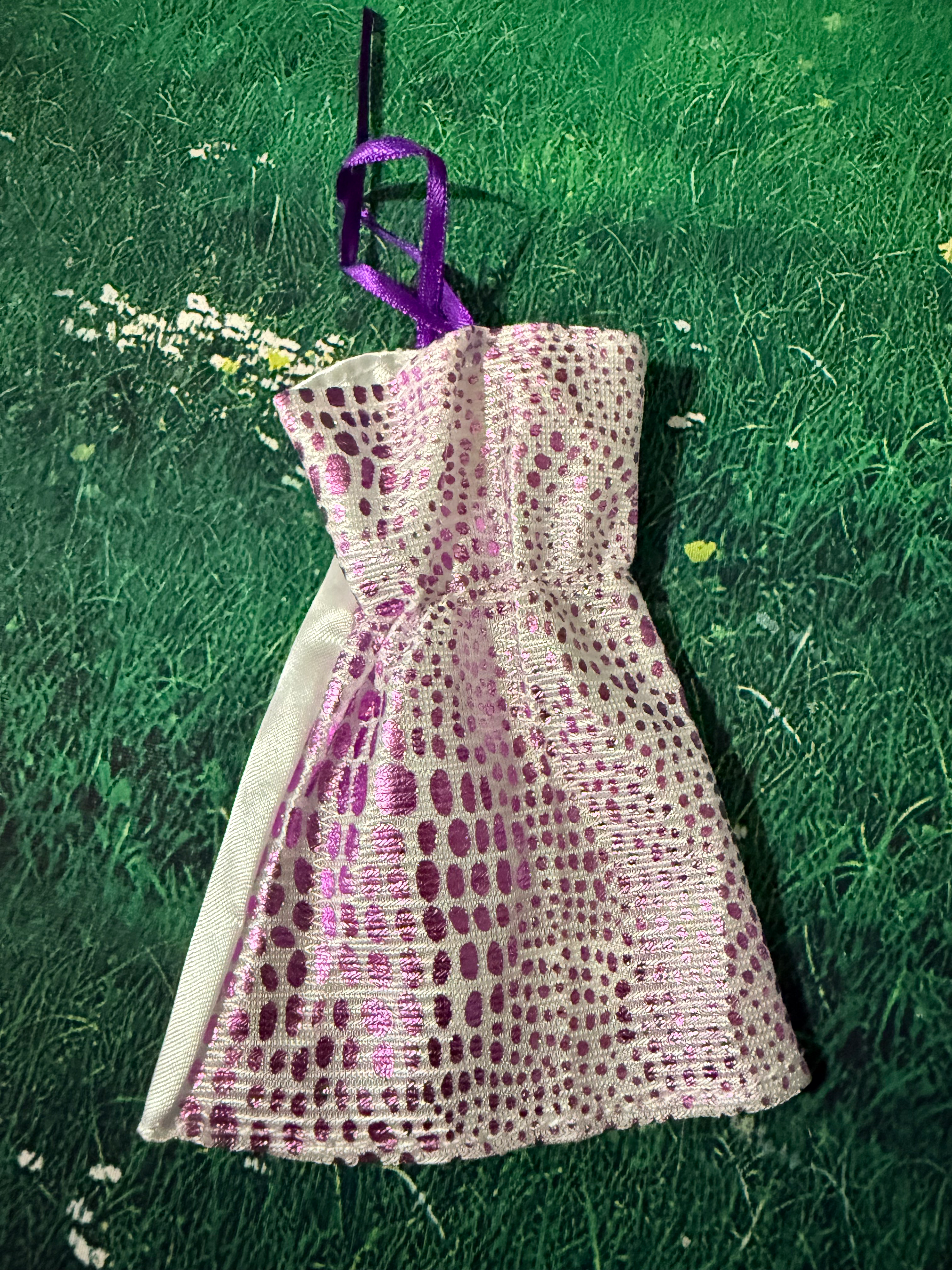 Barbie Vintage Purple Snake Dress Pre-Owned Barbie Clothes Outfits