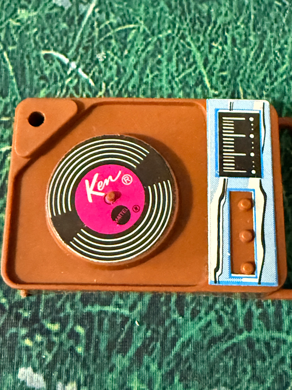 Thumbnail: CTB Vintage Barbie 1960’s 3-PC Record Player, TV and Travel Suitcase for Dolls