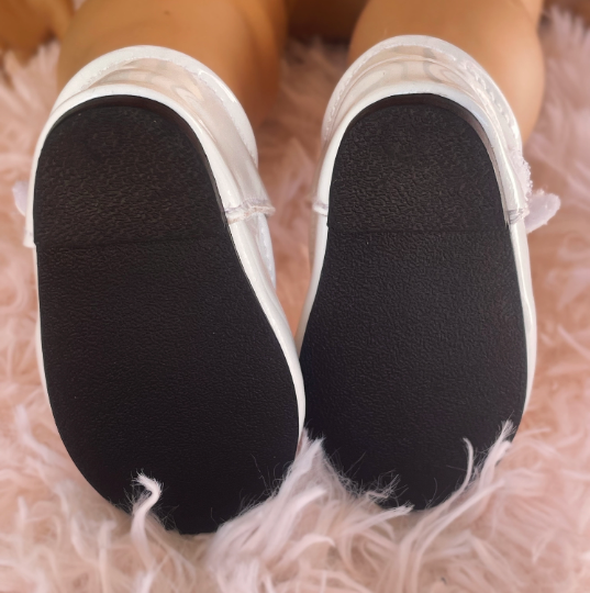 Thumbnail: Mary Jane Patent Shoes in White for American Girl Gotz & 18” Dolls