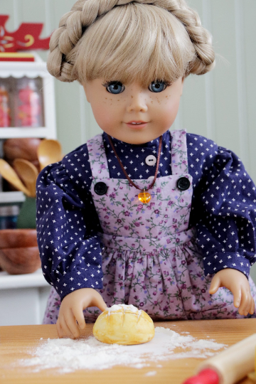 Thumbnail: Gretyl in Swedish Blonde Wig Size 11-12” for American Girl Kirsten and 18” Dolls