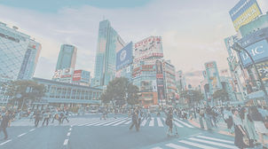 応援広告が利用される渋谷の風景