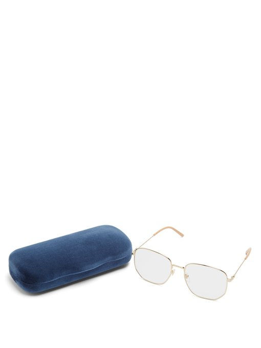 Thumbnail: GUCCI Square-frame metal glasses