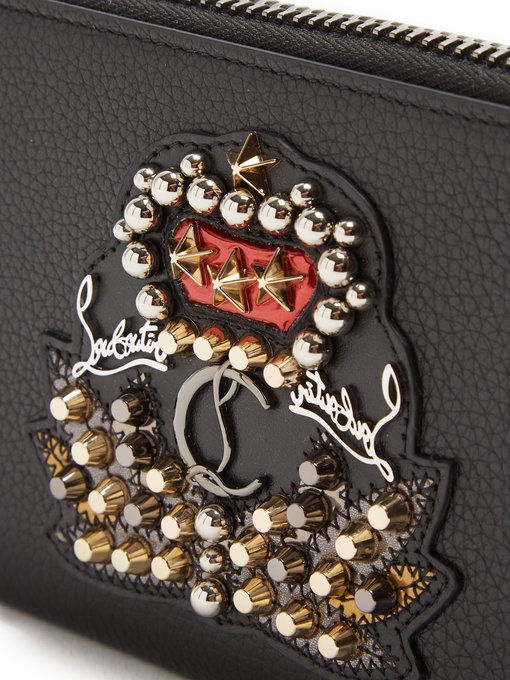 Thumbnail: CHRISTIAN LOUBOUTIN  Panettone zip-around leather wallet