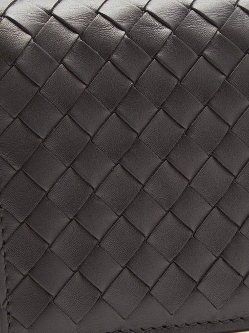 Thumbnail: BOTTEGA VENETA  Intrecciato bi-fold leather wallet
