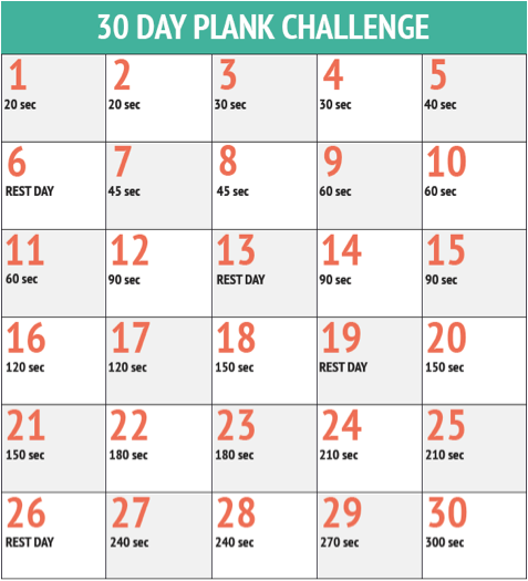 30-Day-Plank-Challenge