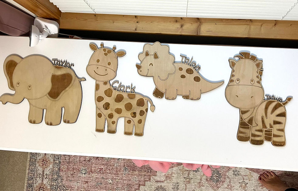 Personalized Name Animal Signs