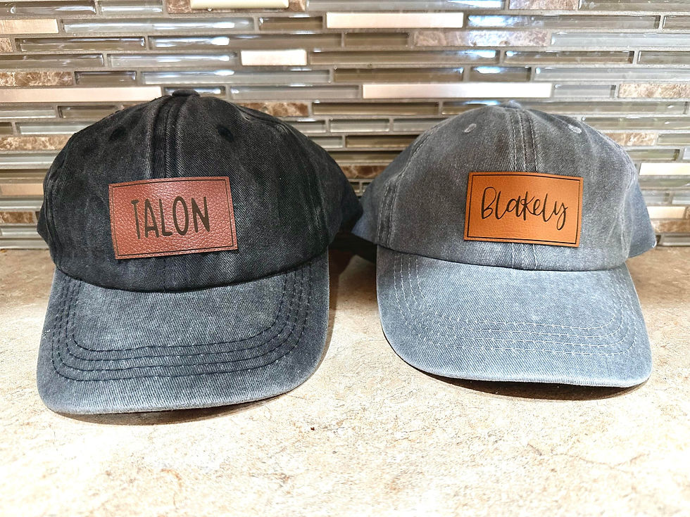 Leather Patch Kids Hat