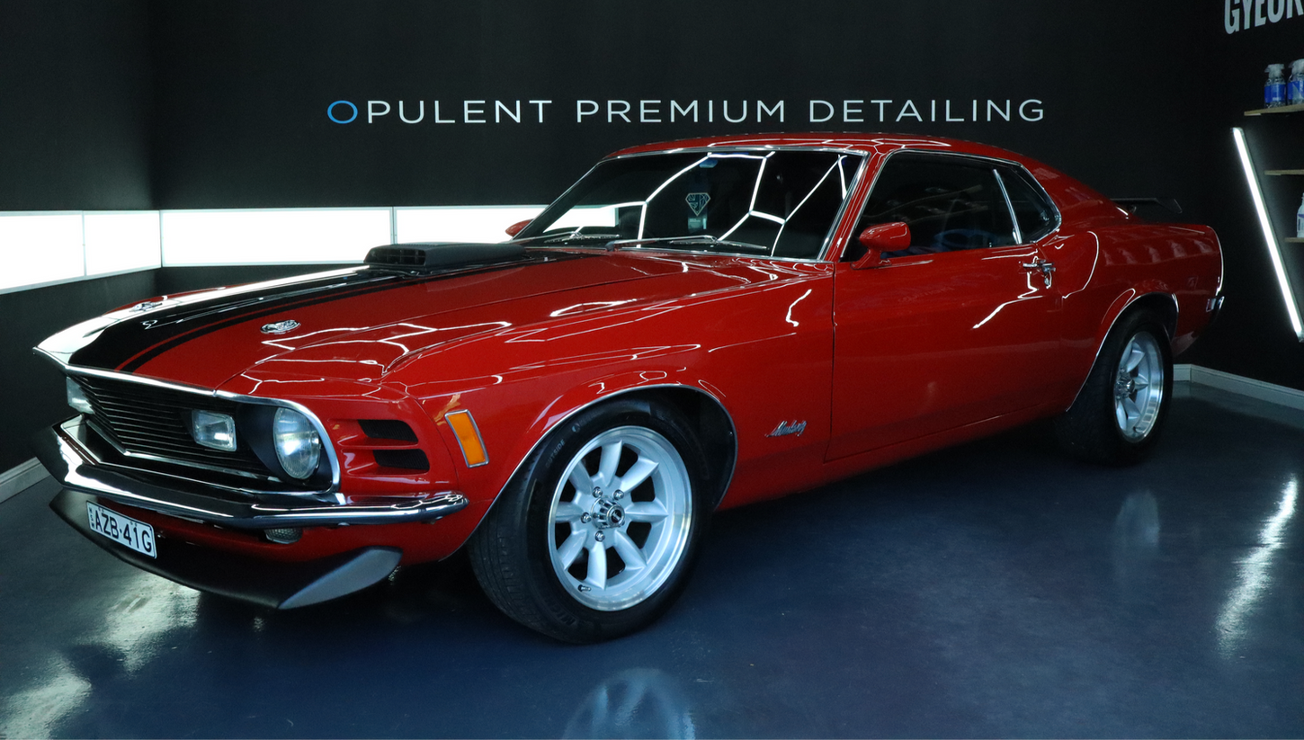 Gyeon ceramic coated Ford Mustang