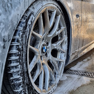 BMW wheel using Gyeon Foam wash products
