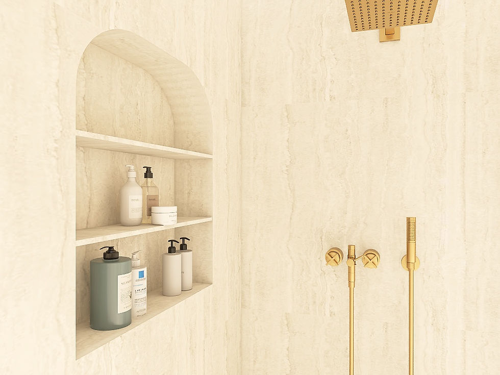 חדר רחצה מודרני בעיצוב פנים מקצועי – מעצב פנים מומלץ עומר חיון