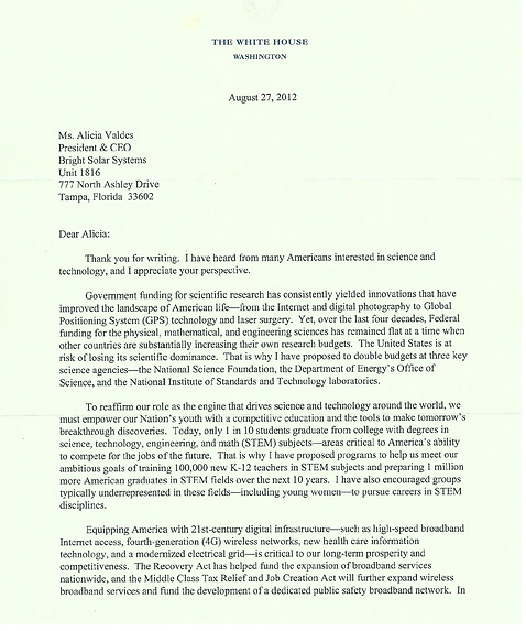 President Obama Thank You Letter Page 1.png