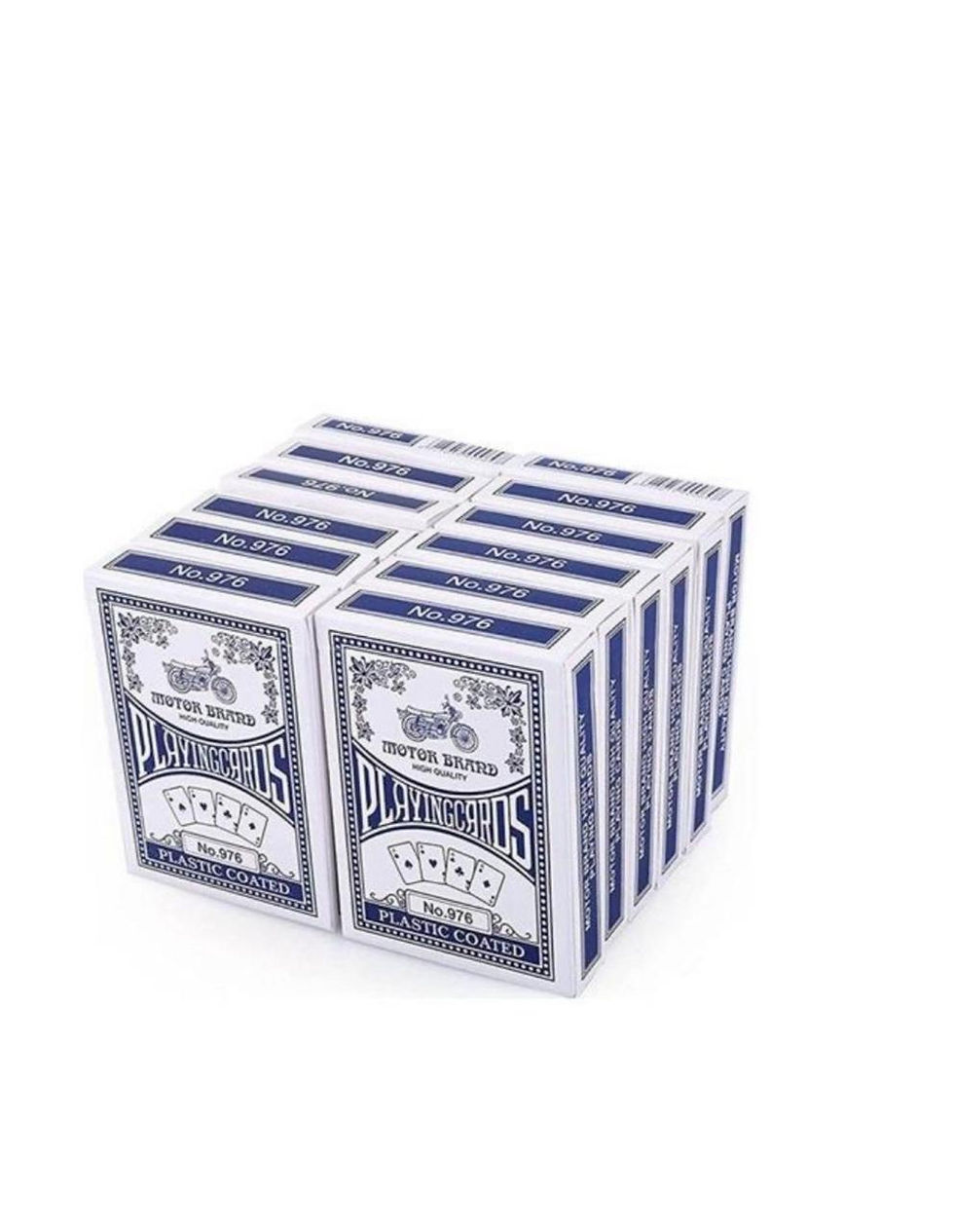 Thumbnail: 12 Pack Plastic Coated Playing Cards