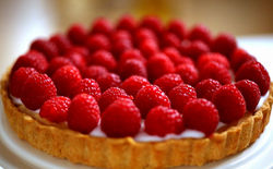 torta de framboesa