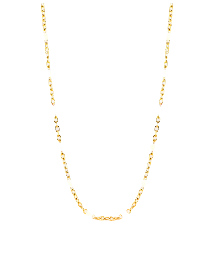 CUS Neva | Ketting White | Goud