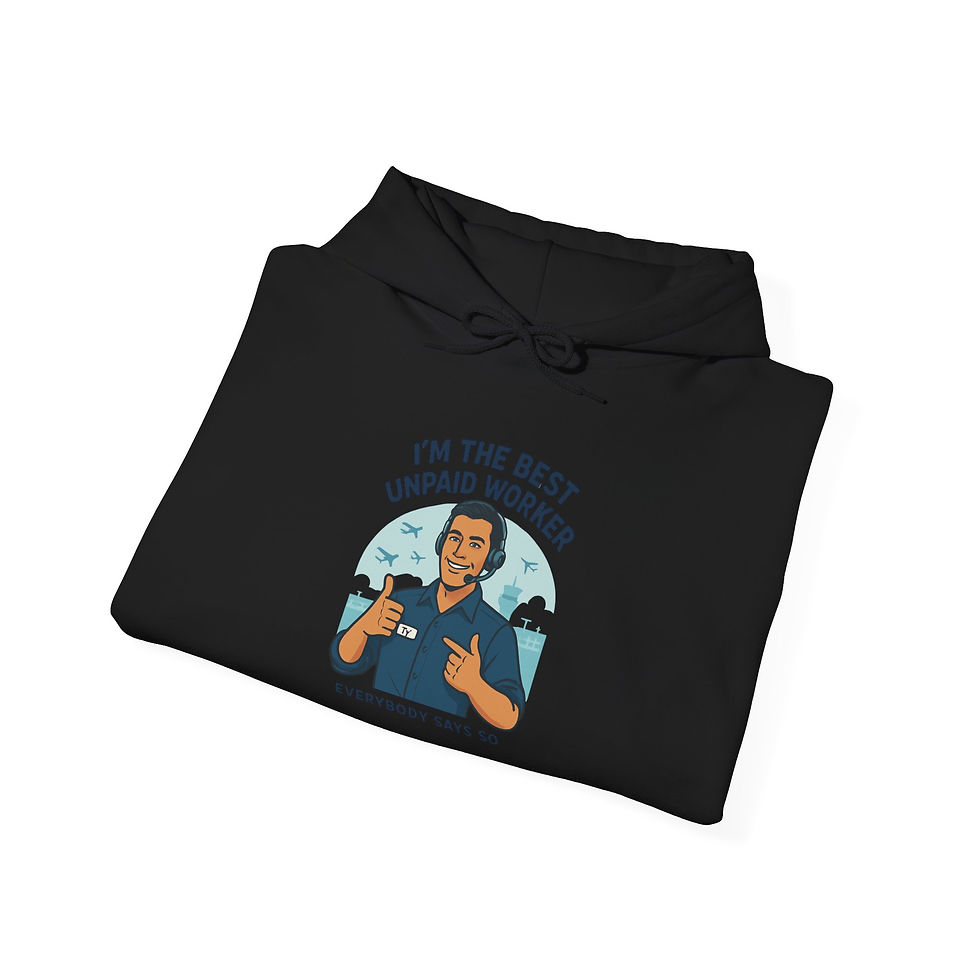 Thumbnail: I'm The Best Unpaid Worker Hoodie – Funny Nurse/Healthcare Worker Sweatshirt