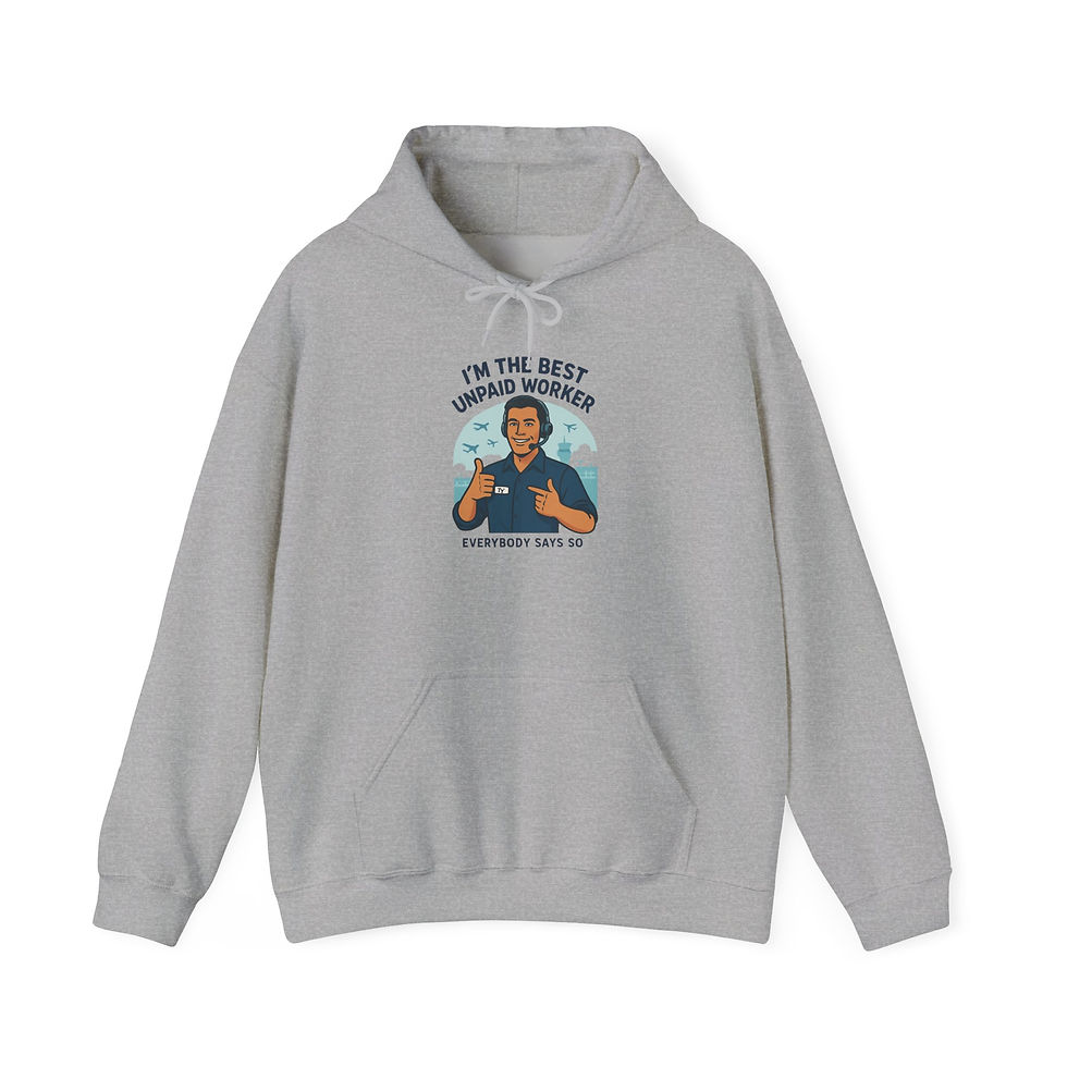 Thumbnail: I'm The Best Unpaid Worker Hoodie – Funny Nurse/Healthcare Worker Sweatshirt