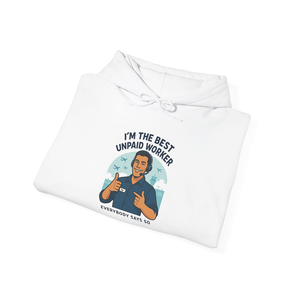 Thumbnail: I'm The Best Unpaid Worker Hoodie – Funny Nurse/Healthcare Worker Sweatshirt