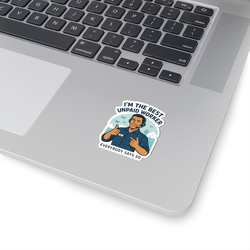 Thumbnail: I'm the Best Unpaid Worker Sticker — Funny Office/Work-from-Home Laptop Decal