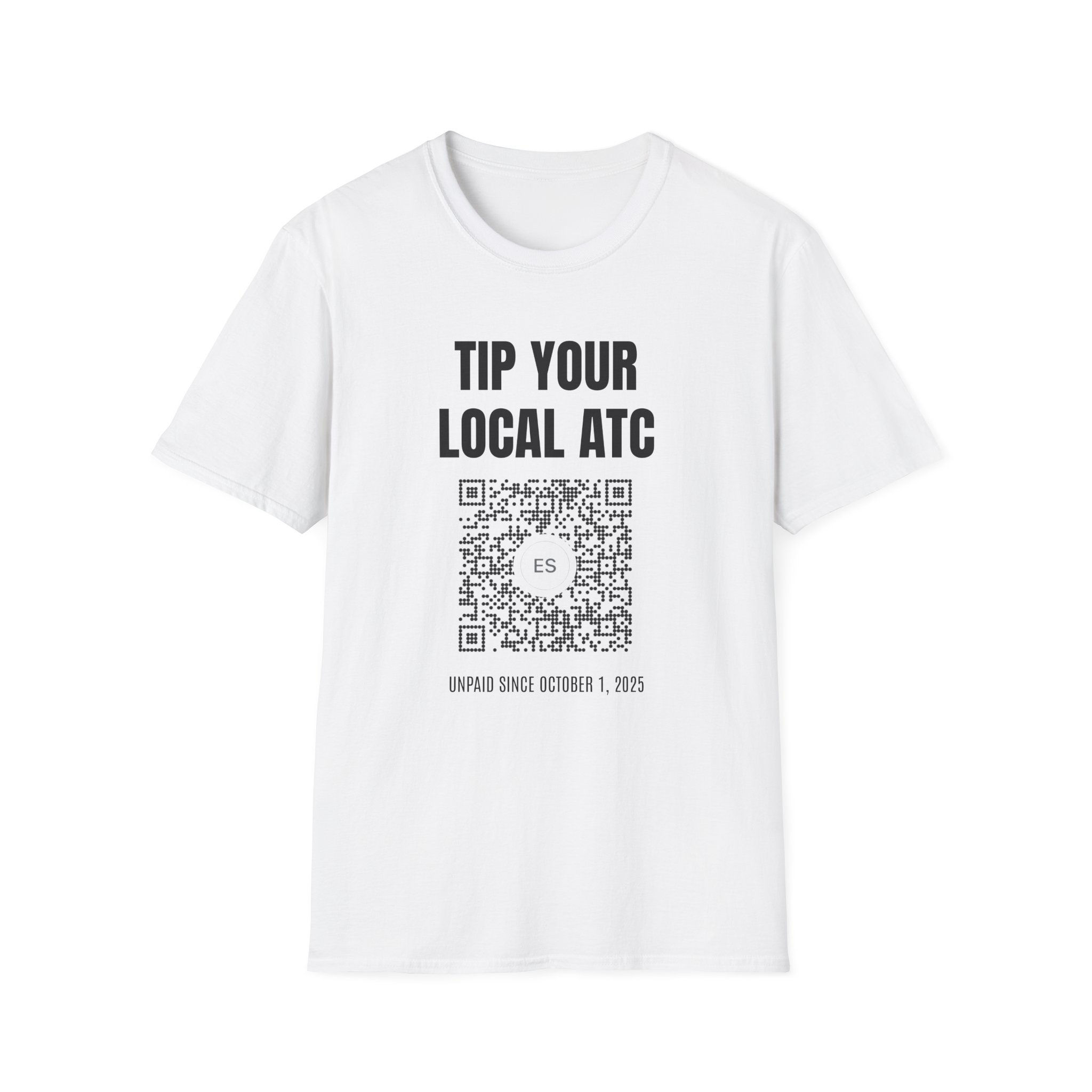 Tip Your Local ATC T-Shirt — QR Code Fundraiser Pilot Shirt